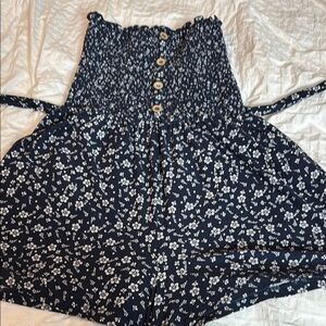 Navy Floral Jumpsuit